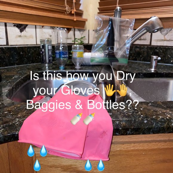 COPY - Kitchen Glove-Drying Rack Stand Plastic Silicone Bag Baby Water Bottle N… - Picture 3 of 11